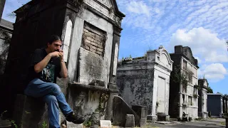 Parmupill (Estonian mouth harp) performance at the Lafayette Cemetery No 1, New Orleans