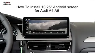 DIY How to install Android screen For Audi A4 A5 Q5 with Apple CarPlay & Android Auto