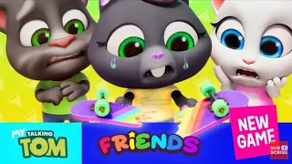 Crazy Skateboarding Tricks with My Talking Tom Friends ( New game official Trailer2)