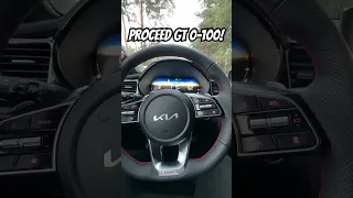 PROCEED GT RUNS TO 100! THE SOUND IS AMAZING! #kia #proceed #gt #launchcontrol #acceleration