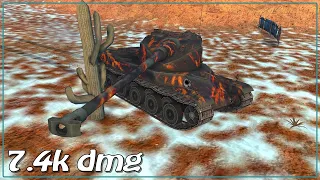 AMX 50 120 • 4 frags • 7.4k dmg • WoT Blitz