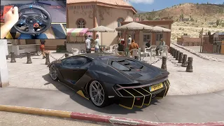 Lamborghini Centenario LP 770-4 - Forza Horizon 5 | Test Drive with Logitech g29 gameplay (4K 60fps)