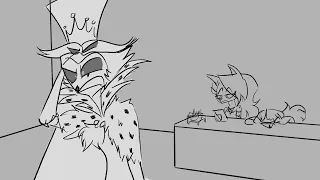 Stolas doesn't like it when Loona says "bone" [Helluva boss animatic]