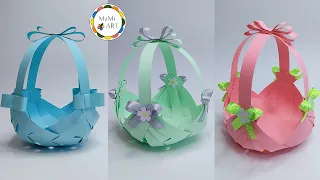 HOW TO MAKE A PAPER BASKET QUICKLY AND EASY | DIY | Paper craft idea | paper craft