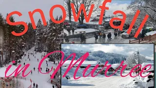 Snow fall in murree||snow falling ||beautiful moments of snow falling