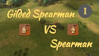 Gilded Spearman vs Spearman in Dark age