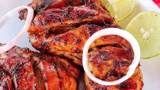 Tandoori chicken recipe | without oven | restaurant style juicy grilled chicken