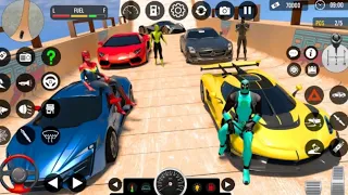 Mega Rampa Car Stunt Master|Super Hero Car impossible track 2nd Ep|Gameplay video