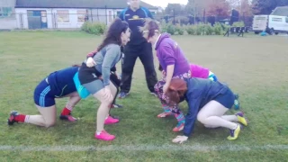 DCU Women 3 v 3 improved technique THE SCRUM DOCTOR rugby 11