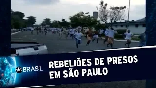 Quatro presídios têm rebeliões e fugas em massa no Interior de SP | SBT Brasil (16/03/20)