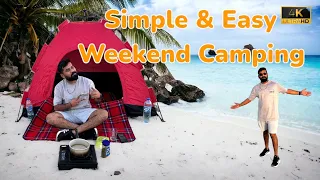 Solo Winter Camping On Remote Beach | AL ZORAH BEACH - AJMAN | BEST CAMPING PLACE | FISHING SPOT |