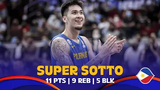 🇵🇭 Super Sotto does it all! | 11 PTS 9 REB 5 BLK - #FIBAWC 2023 Asia Qualifiers