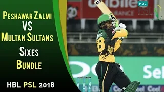 Highlights of All Sixes | Multan Sultans Vs. Peshawar Zalmi | Match 1 | HBL PSL 2018|M1F1