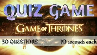 Game of Thrones Quiz Game