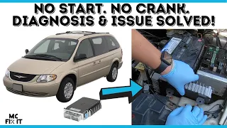 Won't Start? No Start No Crank! PCM Issue with Diagnosis. Dodge Caravan Town and Country