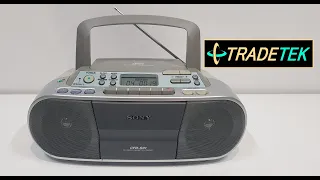 Sony CFDS01 CD Radio Cassette Recorder - First Look & Demo!