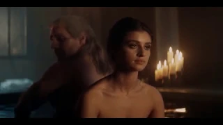 The Witcher Geralt and Yennefer Bathtub Scene (Anya Chalotra and Henry Cavill )