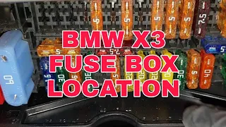 Bmw X3 Fuse Box Location 👨‍🔧⚡