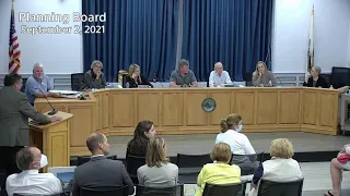 Planning Board meeting September 2, 2021