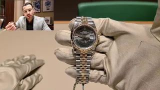 New Rolex Datejust 36mm Wimbledon slate green roman dial Ref. 126233 unboxing and review