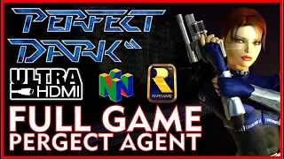 PERFECT DARK FULL GAME Walkthrough - Original N64 UltraHDMI - Perfect Agent - No Commentary Gameplay