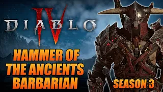 Diablo 4 Season 3 HOTA Barbarian Guide - One Shot Uber Lilith and Duriel With Ease!