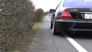 s600l w220 Exhaust Sound　Headers & Muffler