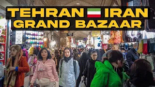 IRAN 2024 🇮🇷 Tehran Grand Bazaar Tour - The Most Crowded Place in Capital ایران