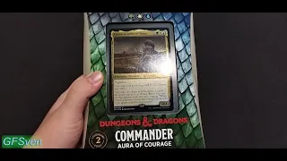 Unboxing Commander Deck - Aura of Courage MTG Dungeons & Dragons