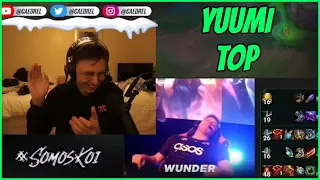 Caedrel Reacts To WUNDER'S Chad YUUMI TOP Gameplay