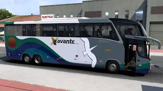 Euro Truck Simulator 2 BUS and PASSENGER TRANSPORT mods trip in Spain Ciudad Real - Albacete