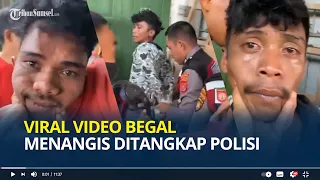 Begal Menangis Ditangkap Polisi, Awalnya Garang Ancam Warga Pakai Senjata Tajam di Sulawesi Tenggara