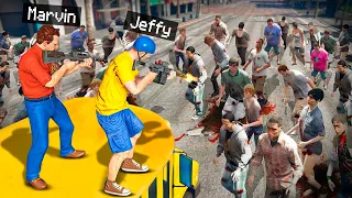 Jeffy Escapes 986,938,843 ZOMBIES in GTA 5!