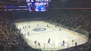 NY Rangers Pregame warmup 2018