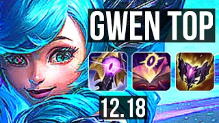 GWEN vs DR. MUNDO (TOP) | 13/0/6, Legendary | EUW Diamond | 12.18