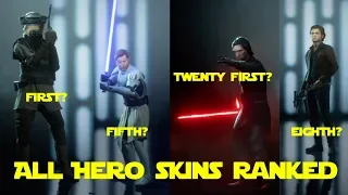 All 25 Hero & Villains Skins Ranked - Star Wars Battlefront 2