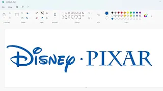 How to draw the Disney Pixar logo using MS Paint | How to draw on your computer