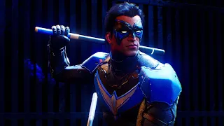 Nightwing Free Roam Gameplay - Gotham Knights