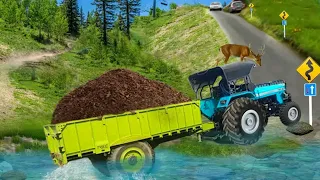 HEAVY TRACTOR TROLLEY CARGO SIMULATOR 3D TRUCK - Offroad Tractor Simulaton - Android GamePlay #2