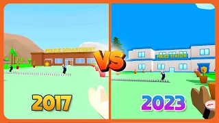 Evolution 2017 vs 2023 in Dude Theft Wars