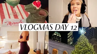 VLOGMAS IN NEW YORK DAY 12 ⛸️🎄❤️ new fav workout, ice skating in bryant park, + festive nyc night