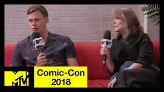 Bill Skarsgård and Sissy Spacek on 'Castle Rock', Stephen King, & More | Comic-Con 2018 | MTV