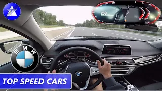 BMW 730D G11 TOP SPEED DRIVE ON GERMAN AUTOBAHN / Dragy acceleration 0-100/100-200 km/h