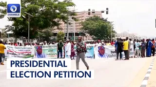 Supporters Gather Outside The Court Premises