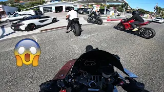 Rarest Superbikes Riding PCH | Superleggera V4, MV Agusta Nurburgring, M1k, ZX-10RR, RC8, & MORE!