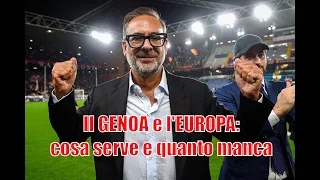 Il GENOA e l'EUROPA: cosa serve e quanto manca. Società, struttura, rosa, piazza, stadio: il punto!