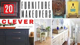 20+ Clever Furniture Makeovers / Furniture Flip / Repurposed Furniture