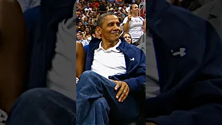Barack Obama's reaction to lebron James Dunk 🗿#shorts