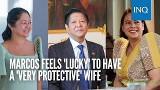 Marcos feels 'lucky' to have a 'very protective' wife