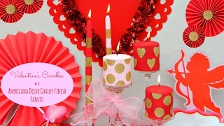 Make Glitter Candles for Valentine's Day
